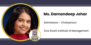 Siva Sivani Institute of Management, Admissions – Chairperson: Ms. Damandeep Johar Interview